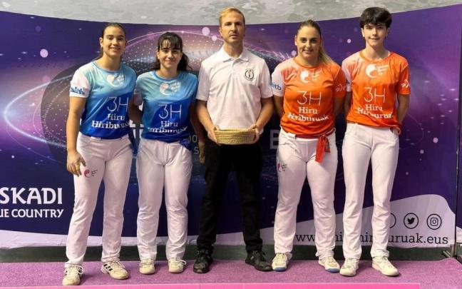Ibarrola-Ozaeta y Alday-Benito, en la semifinal del Hiru Hiriburuak.