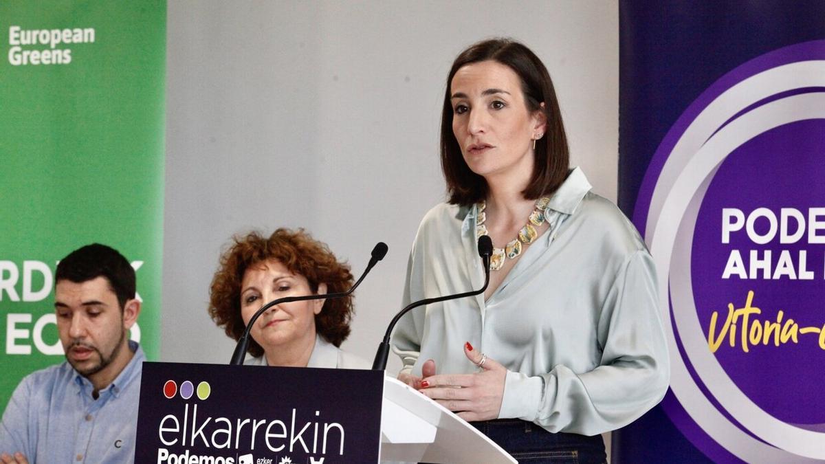 Garbiñe Ruiz, durante su intervención