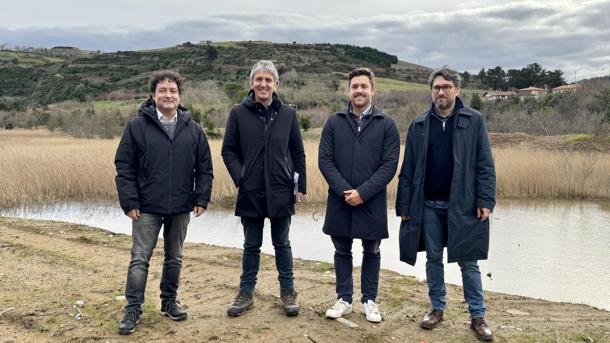 Xabier Txurruka, Xabier Agirre, Inaxio Illarramendi y Joseba Aranburu en Ixpilla.