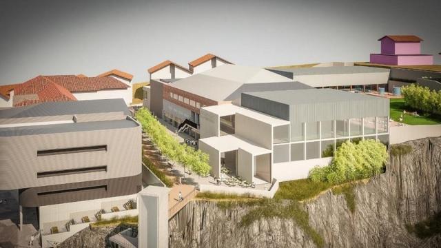 Recreación de la ampliación del polideportivo