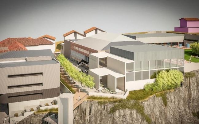 Recreación de la ampliación del polideportivo