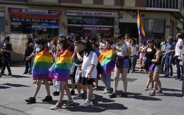 Participantes en la manifestación por el Día del Orgullo LGTBI