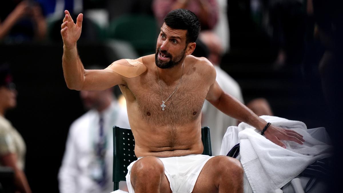 Djokovic, durante un partido de la presente temporada.