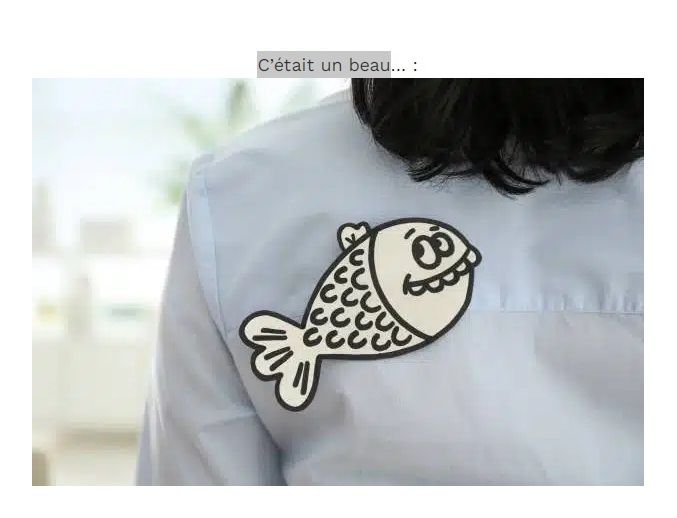 La imagen del Poisson d'Avril.