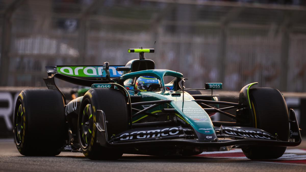 Imagen del Aston Martin de Fernando Alonso durante la pasada temporada de Fórmula 1.