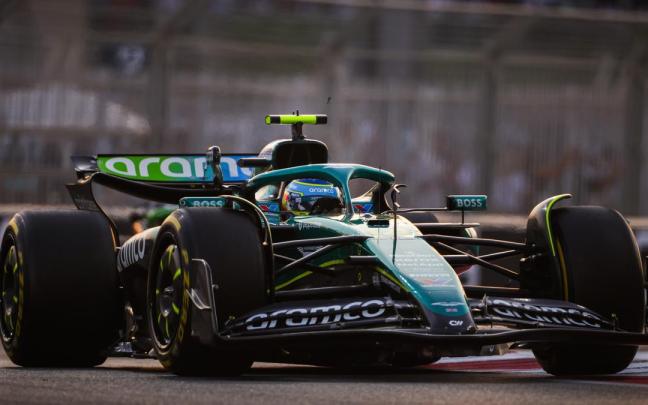 Imagen del Aston Martin de Fernando Alonso durante la pasada temporada de Fórmula 1.
