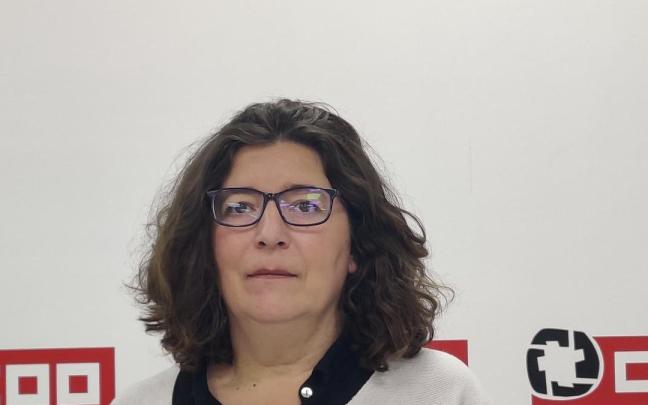 Loli García, secretaria general de CCOO Euskadi. Loli García, secretaria general de CCOO Euskadi.