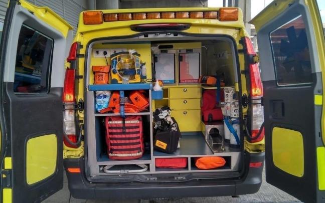 Interior de una ambulancia en una imagen de archivo.