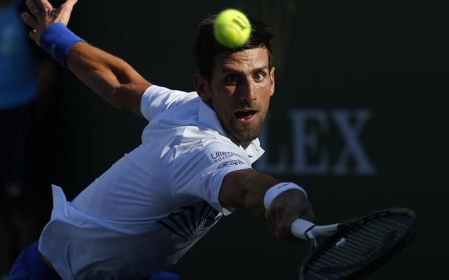 Djokovic en Indian Wells, en una imagen de archivo. Djokovic en Indian Wells, en una imagen de archivo.