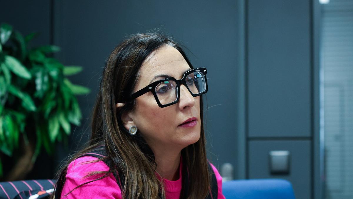 La consejera de Educación, Begoña Pedrosa Lobato, en un momento de la entrevista.