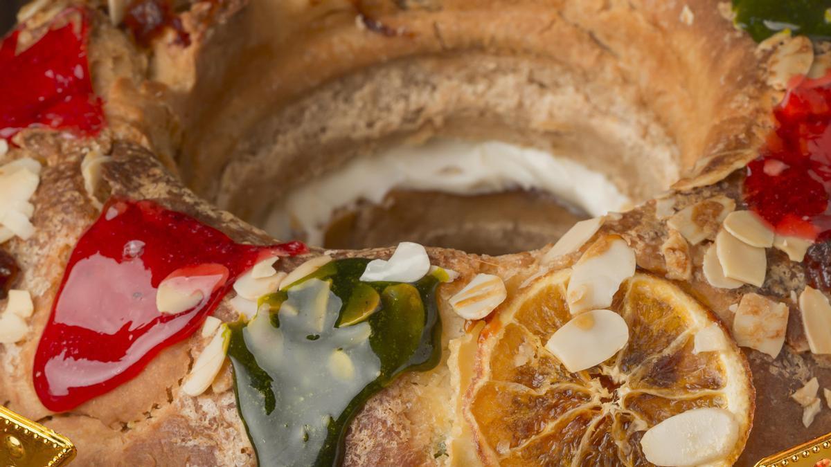 Un roscón de Reyes.
