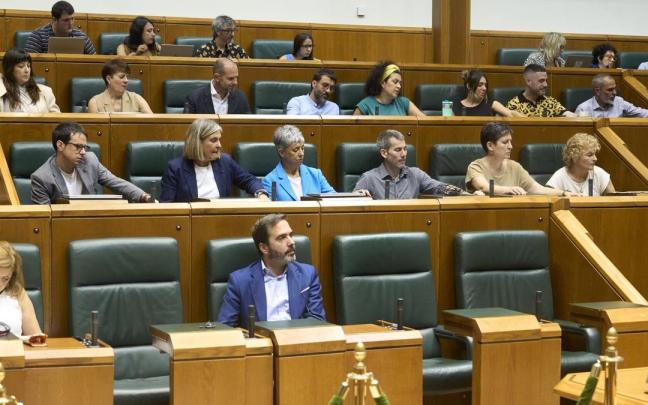 Imagen de la sesión plenaria celebrada en el Parlamento Vasco.