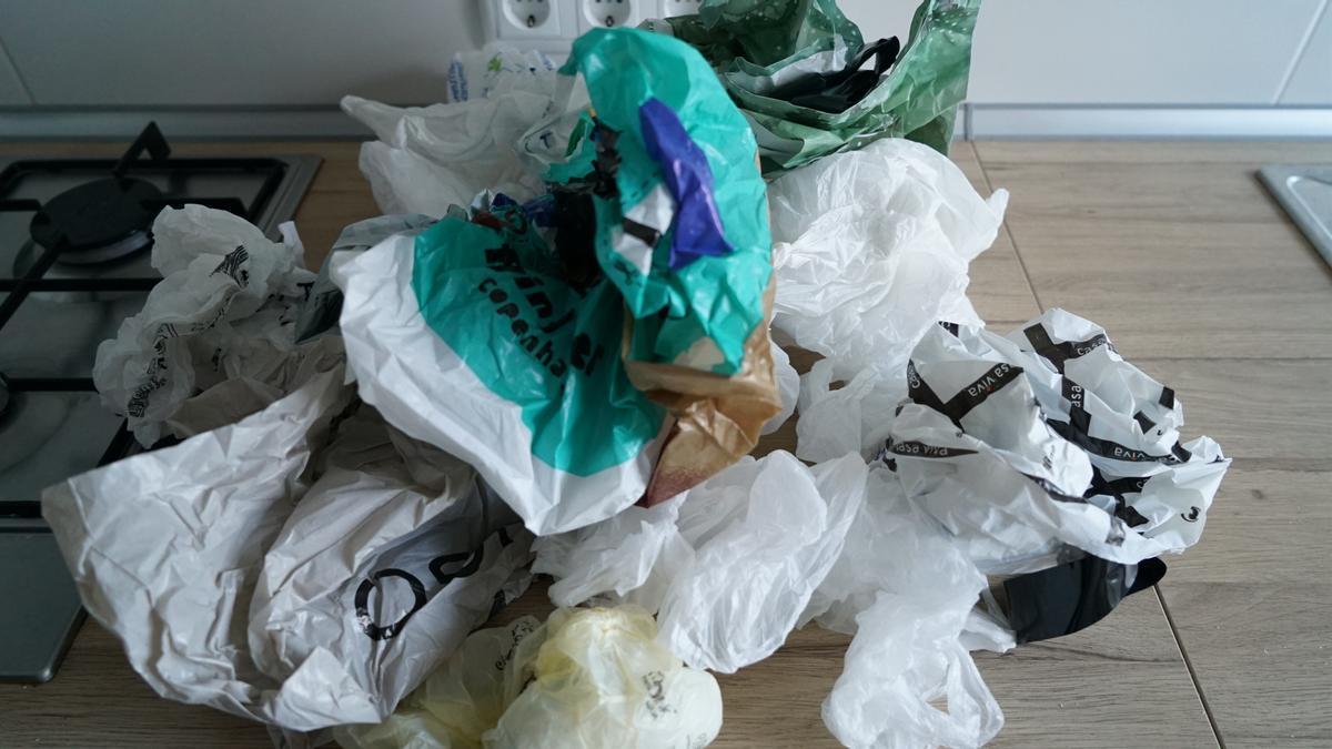 Varias bolsas de plástico