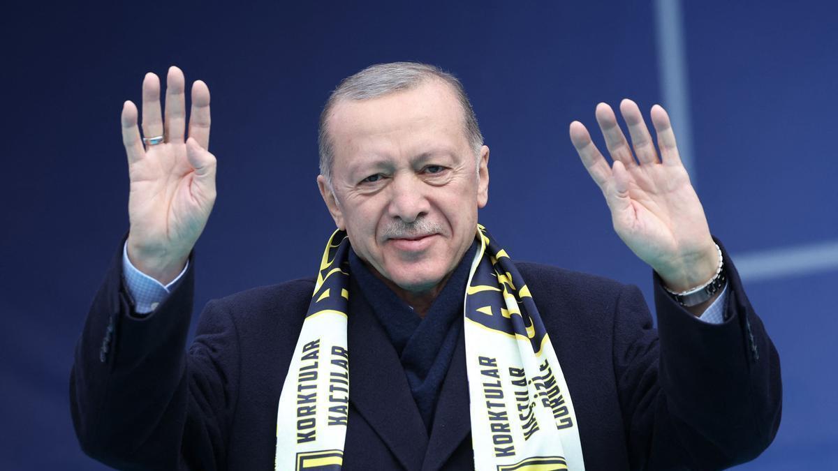 Erdogan se encuentra en plena campaña electoral.
