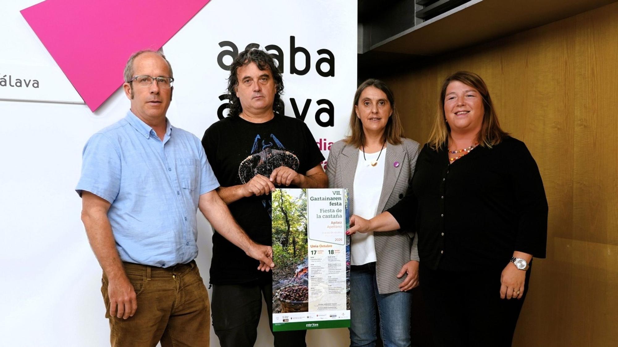 Presentación de la VII Fiesta de la castaña de Apellaniz