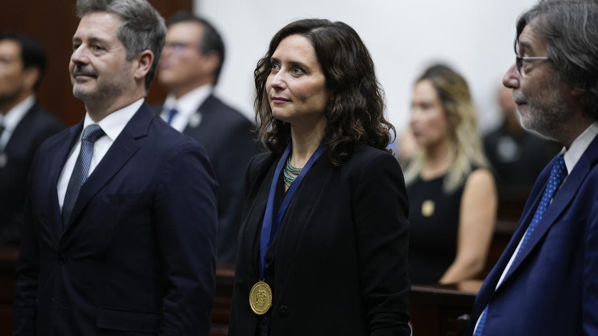La presidenta de la Comunidad de Madrid, Isabel Díaz Ayuso, en su viaje institucional a México.