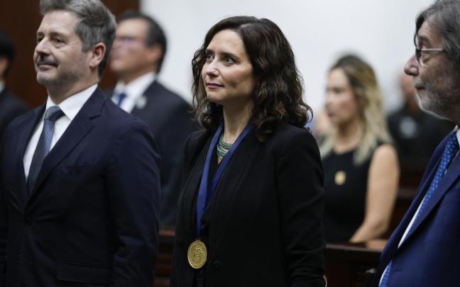 La presidenta de la Comunidad de Madrid, Isabel Díaz Ayuso, en su viaje institucional a México.