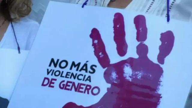 Cartel contra la violencia machista