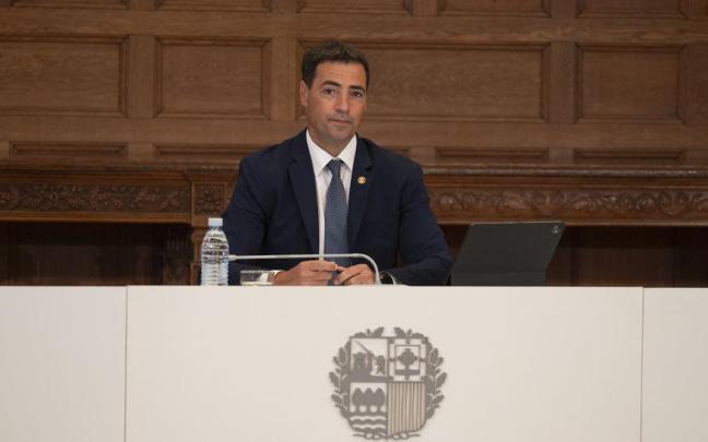 Pradales presidiendo el inicio del nuevo curso político en el Palacio Miramar de Donostia.