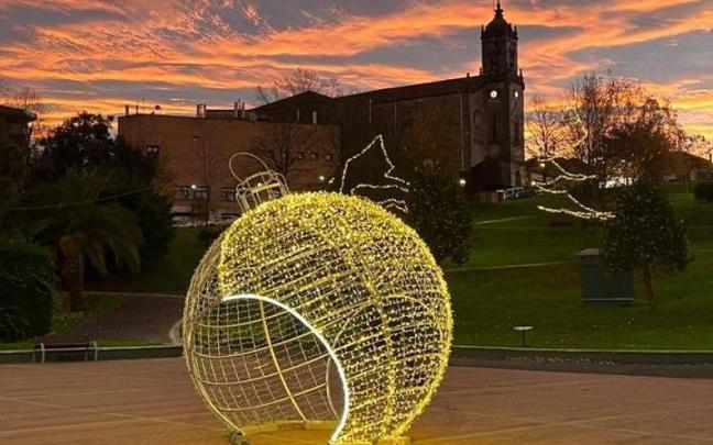 La decoración de Navidad es especialmente llamativa en el parque Ardanza
