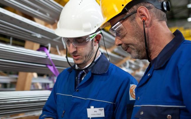 Trabajadores de Tubacex.