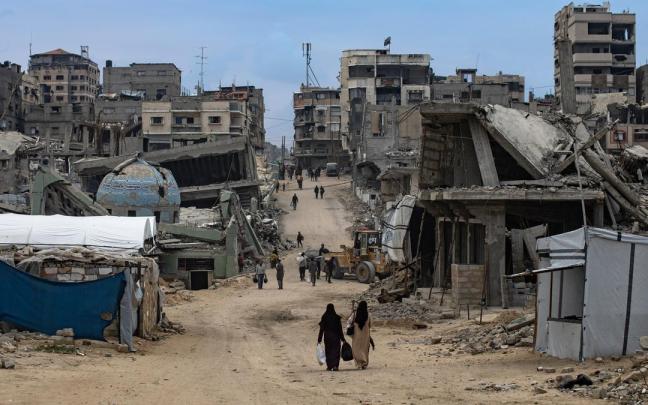 Imagen de la ciudad de Gaza tras la ofensiva israelí