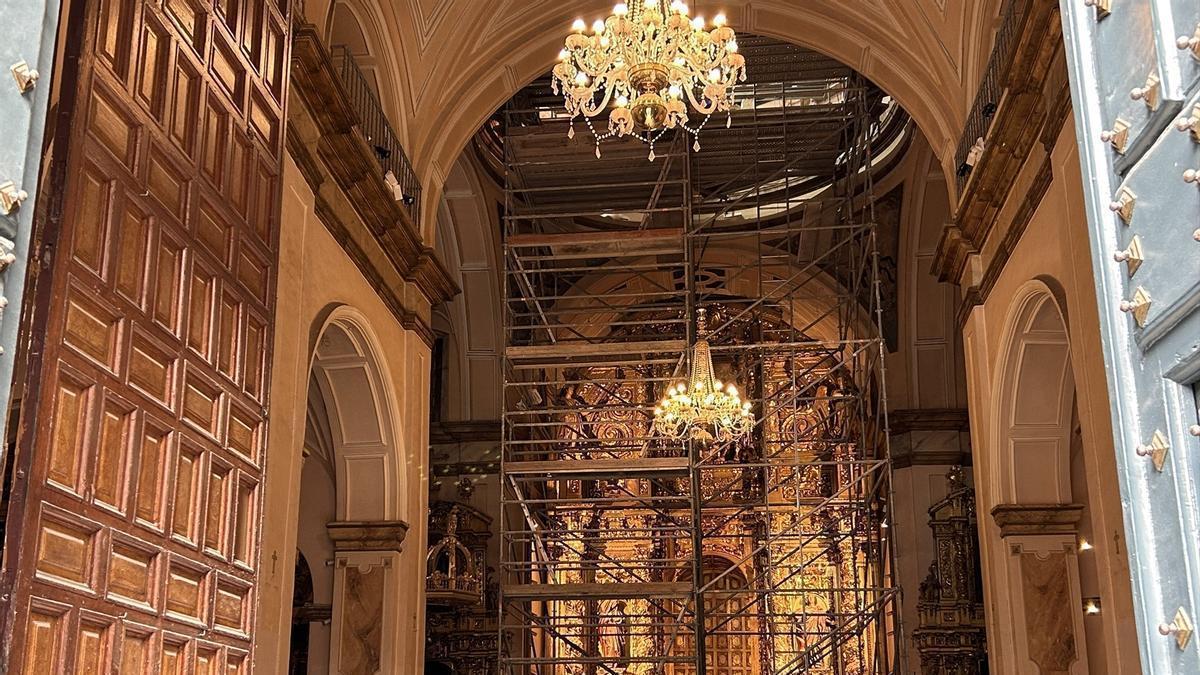 Las obras en la iglesia de la Vera Cruz, en Valladolid.