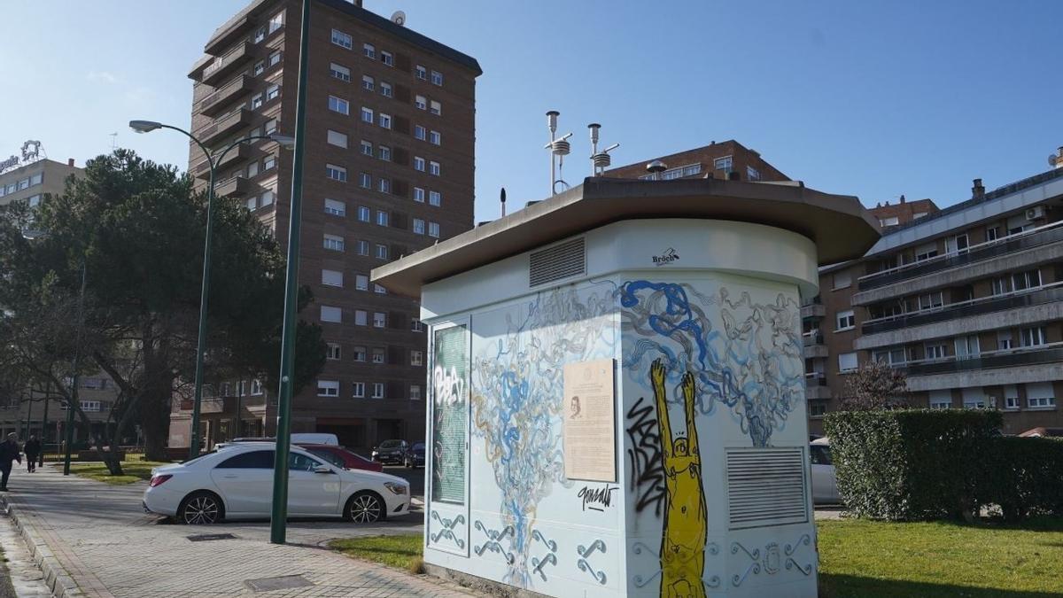 Una de las estaciones de la Red de Control de la Contaminación Atmosférica de Valladolid