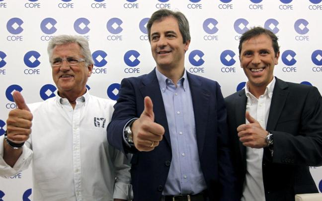 Pepe Domingo Castaño, Manolo Lama y Paco González.