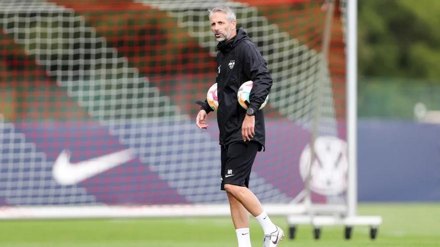Marco Rose, entrenador del RB Leipzig. / N.G.