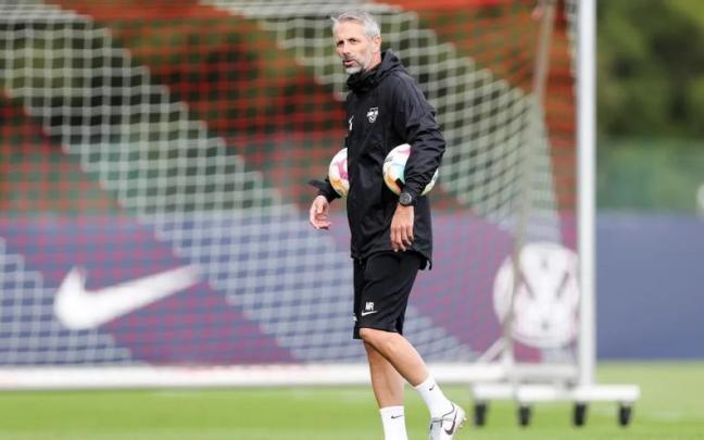 Marco Rose, entrenador del RB Leipzig. / N.G.
