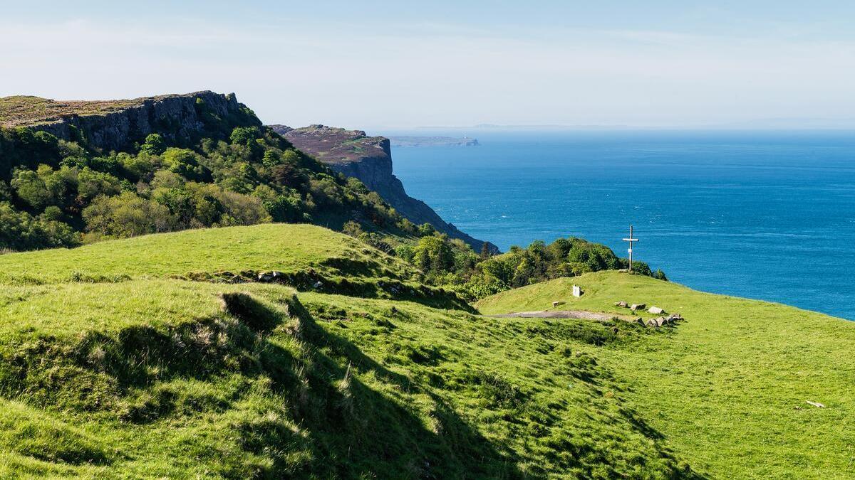 Murlough Bay, un punto destacado en la costa.