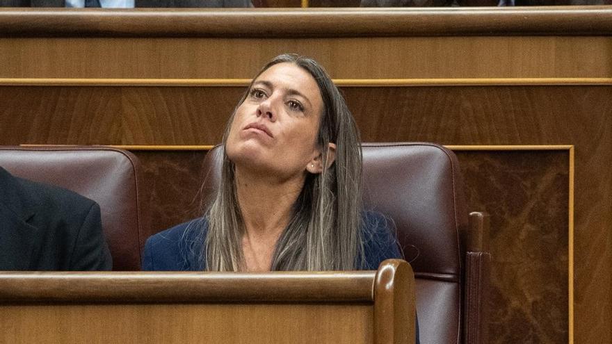 La diputada de Junts Miriam Nogueras durante un pleno en el Congreso.