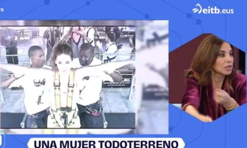 Montero, haciendo puenting.