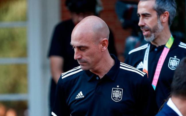 Luis Rubiales, presidente de la Real Federación Española de Fútbol (RFEF). Luis Rubiales, presidente de la Real Federación Española de Fútbol (RFEF).