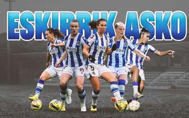Imagen de las cinco jugadoras que la Real Sociedad ha anunciado que dejan el club. / REAL SOCIEDAD