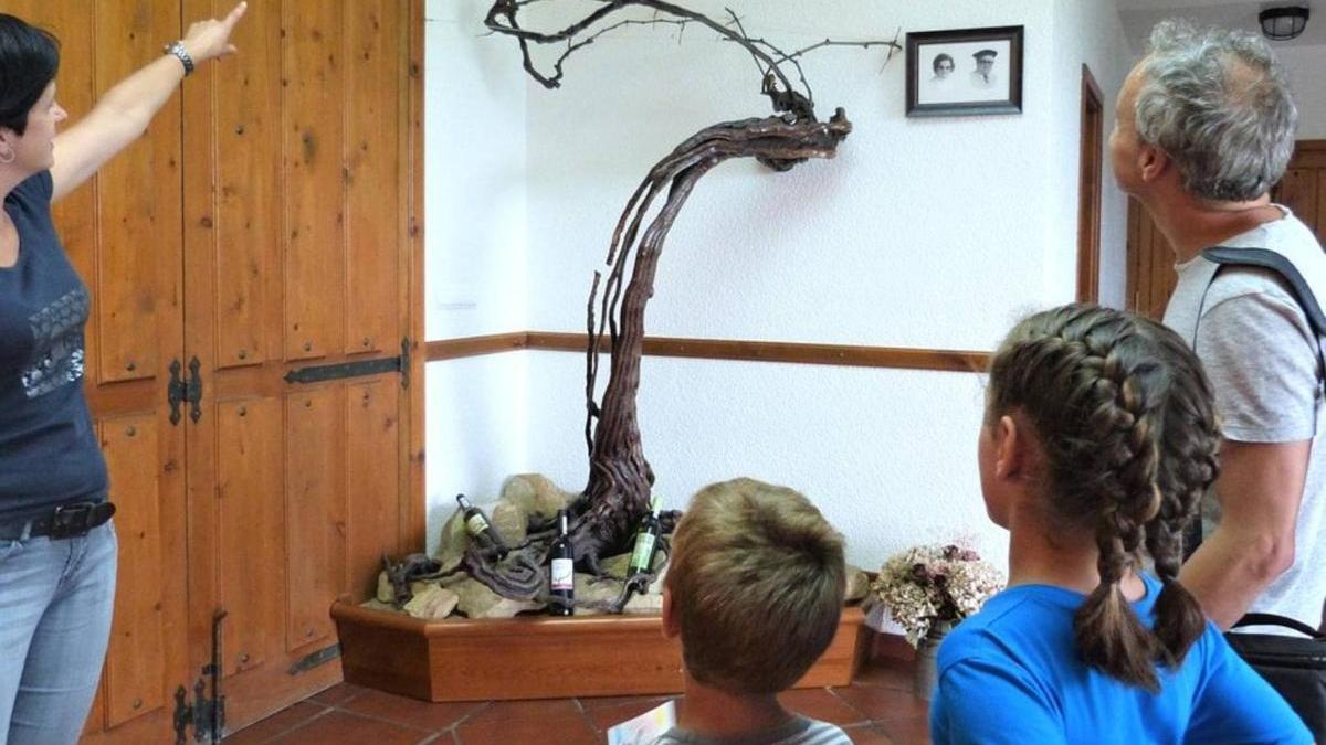 Talai-Berri ofrece visitas guiadas en familia a su bodega de txakoli.