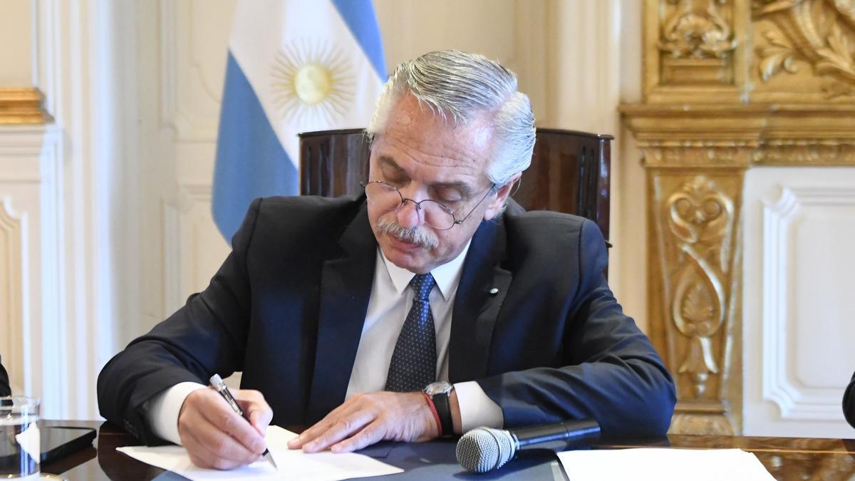 El presidente de Argentina, Alberto Fernández.