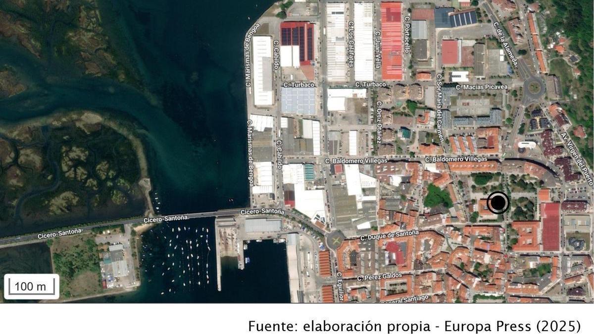 El incendio se ha producido en la empresa Conservas Crespo en Santoña.