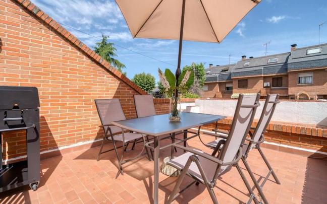 El exterior de una terraza