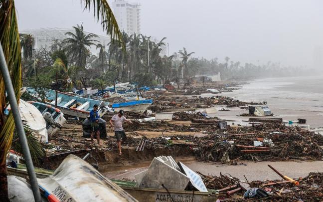 Los destrozos causados por el huracán Otis en México