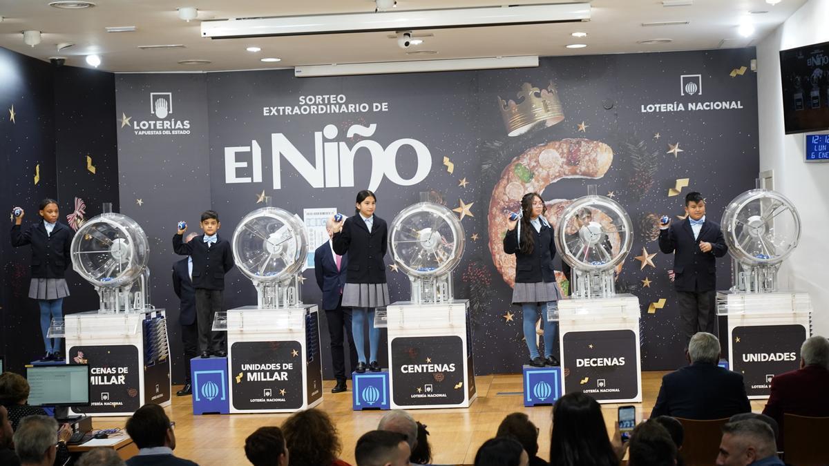 Celebración del Sorteo de la lotería del Niño el pasado 6 de enero.