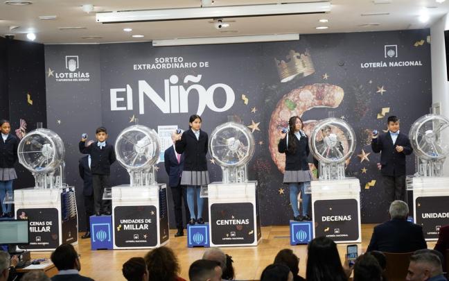 Celebración del Sorteo de la lotería del Niño el pasado 6 de enero.