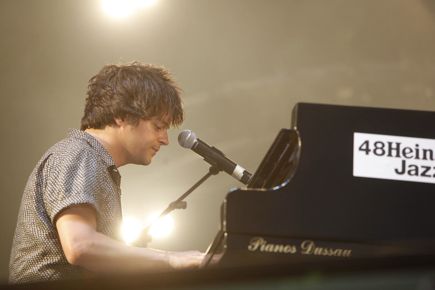 Jamie Cullum, en su participación en el 48º Jazzaldia, en el 2013