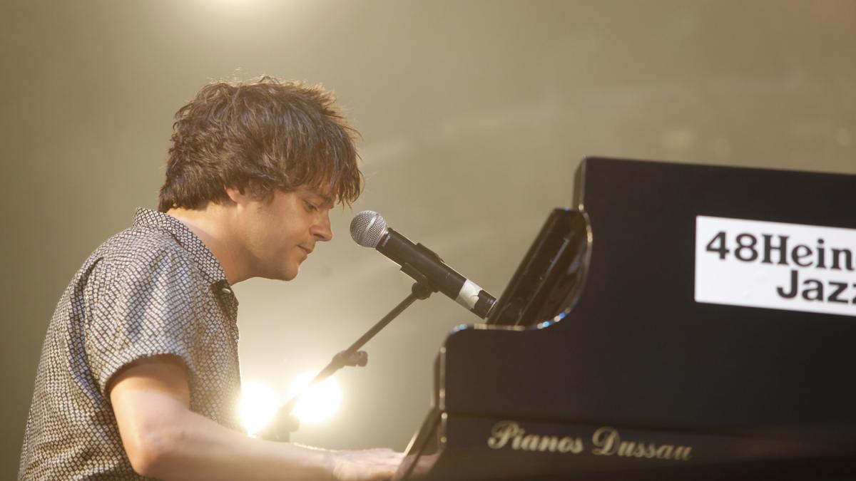 Jamie Cullum, en su participación en el 48º Jazzaldia, en el 2013