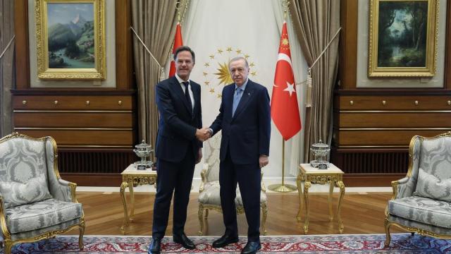 El secretario general de la OTAN, Mark Rutte, y el presidente de Turquía, Recep Tayyip Erdogan, durante su reunión en Ankara. / EFE El secretario general de la OTAN, Mark Rutte, y el presidente de Turquía, Recep Tayyip Erdogan, durante su reunión en Ankara.