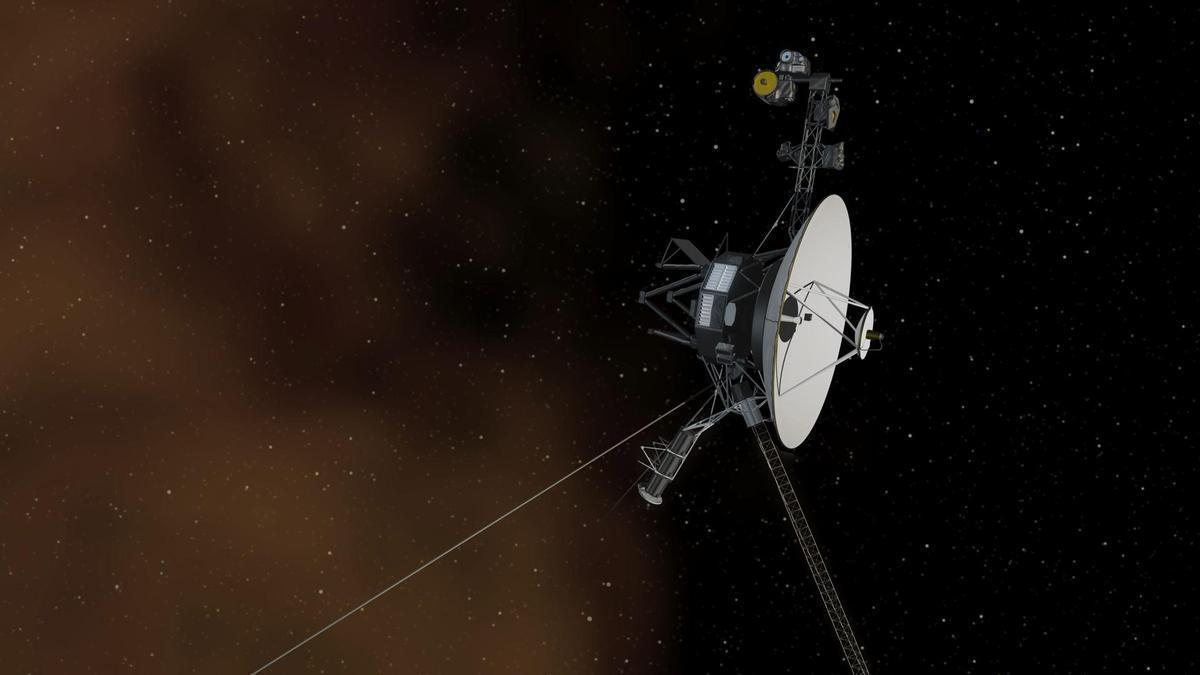 Imagen sin fechar cedida por la NASA que representa la nave espacial Voyager 1 entrando en el espacio interestelar.