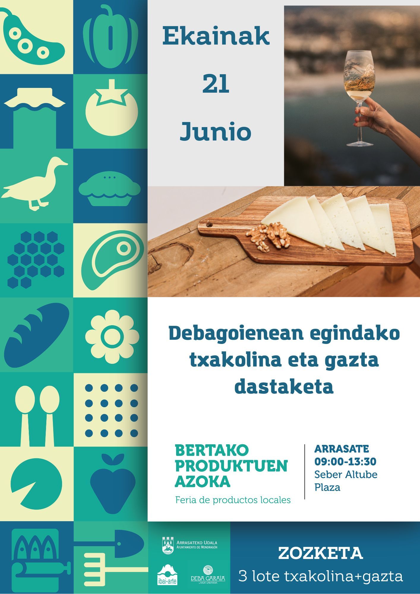 Cartel que anuncia la feria del 21 de junio.