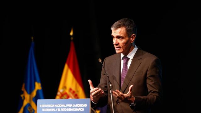 Sánchez interviene durante el acto de presentación de la II Estrategia Nacional para la Equidad Territorial y el Reto Demográfico.