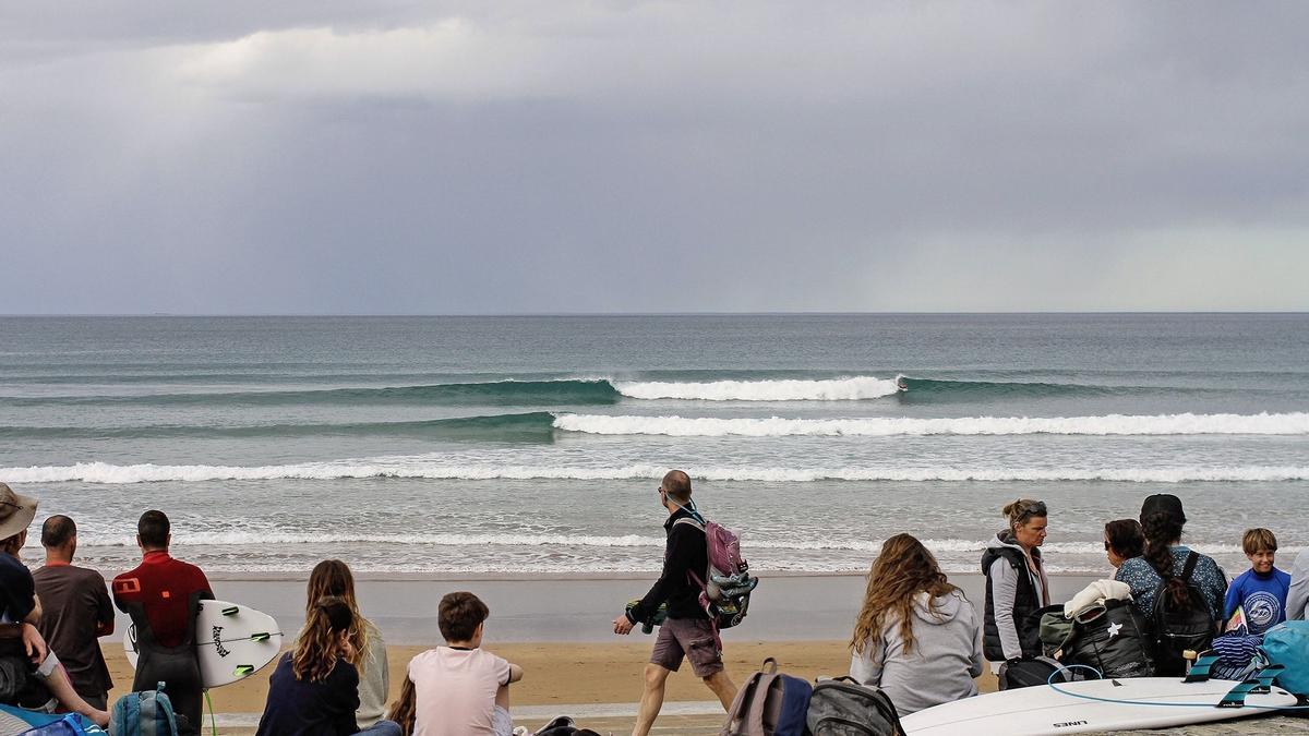 La playa de Zarautz.